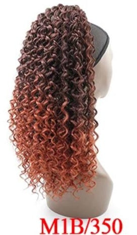 Curly Ponytail Afro Kinky Curly Drawstring Ponytail Synthetic Hair Extension Clip in Hair Pieces wig Ponytail