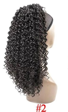 Curly Ponytail Afro Kinky Curly Drawstring Ponytail Synthetic Hair Extension Clip in Hair Pieces wig Ponytail