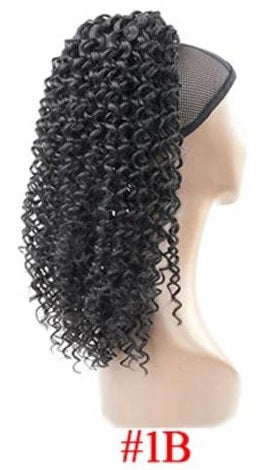 Curly Ponytail Afro Kinky Curly Drawstring Ponytail Synthetic Hair Extension Clip in Hair Pieces wig Ponytail