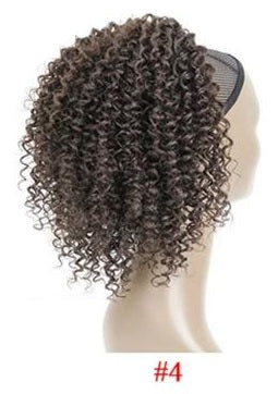 8-inch Afro Kinky Curly ponytail synthetic Hair for Women Wrap-Around Drawstring ponytail