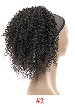 8-inch Afro Kinky Curly ponytail synthetic Hair for Women Wrap-Around Drawstring ponytail