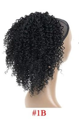 8-inch Afro Kinky Curly ponytail synthetic Hair for Women Wrap-Around Drawstring ponytail
