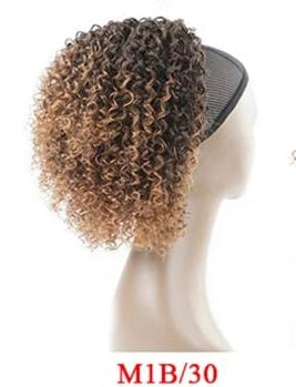 Curly Ponytail Afro Kinky Curly Drawstring Ponytail Synthetic Hair Extension Clip in Hair Pieces wig Ponytail