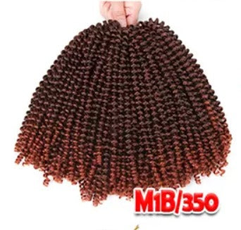 (3 pack) 8inch 110g 30strands/pc Fluffy Spring Twist Crochet Hair Braiding