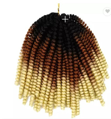 (3 pack) 8inch 110g 30strands/pc Fluffy Spring Twist Crochet Hair Braiding