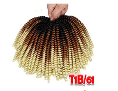 (3 pack) 8inch 110g 30strands/pc Fluffy Spring Twist Crochet Hair Braiding