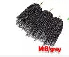 (3 pack) 8inch 110g 30strands/pc Fluffy Spring Twist Crochet Hair Braiding