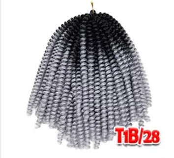 (3 pack) 8inch 110g 30strands/pc Fluffy Spring Twist Crochet Hair Braiding