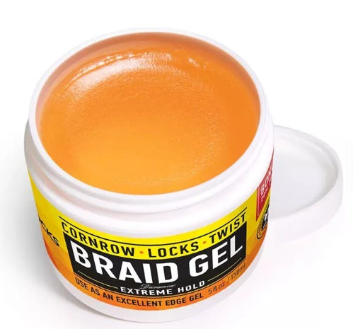 Braid Gel | Extreme Hold, Smooths & Tames Frizz | No Flaking or Drying | High Shine, Long Lasting for Braids, Locks, Twists, Cornrows |