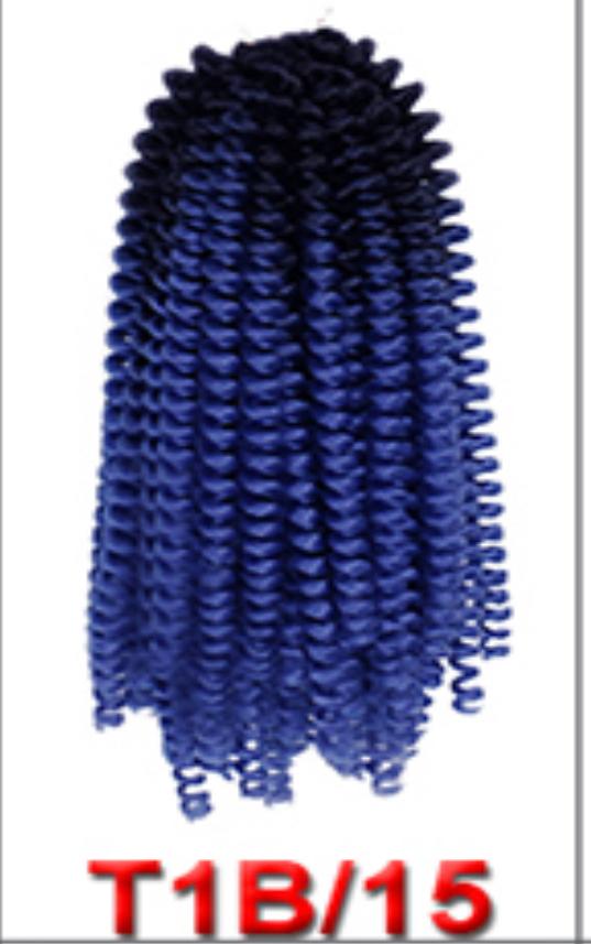 (3 pack) 8inch 110g 30strands/pc Fluffy Spring Twist Crochet Hair Braiding