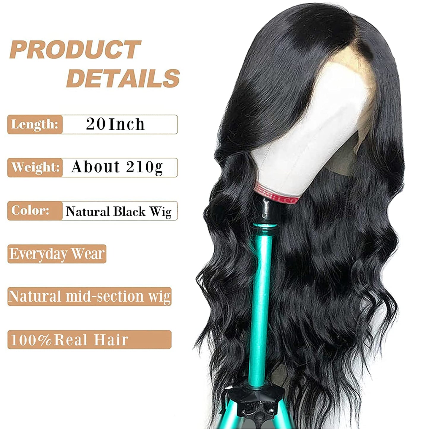 Body Wave Lace Front Wigs Human Hair- 13x4 HD Lace Frontal Wig 250% Density